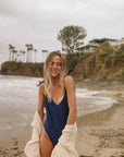 Sienna One Piece - Ribbed Navy