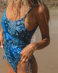 Gidget One Piece - Blue Bandana