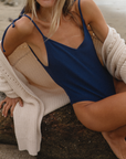Sienna One Piece - Ribbed Navy