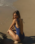 Sienna One Piece - Ribbed Navy